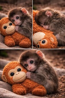 PUNCH original opička plyšová hračka - 8