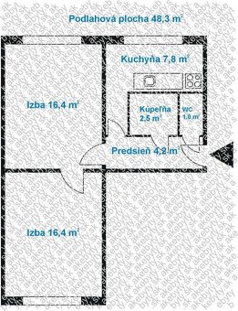 Prerobený 2 izbový byt v Košiciach na sídlisku Nad Jazerom - 8