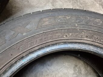 215/60 r16 letné 4 ks FALKEN dezén 6,8 - 5,5 mm - 8