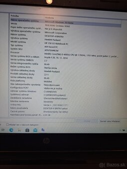 Predávam notebook HP 250 G3 - 8
