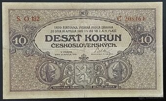 BANKOVKY IV. ČSR PRVÁ REPUBLIKA- I. EMISIA ROK 1919 - 8