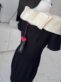 Moskada saty vestido cuello talianske luxusne saty - 8