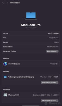 Apple macbook M1 PRO - 8