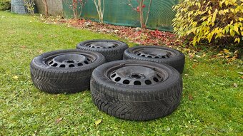 Plechové disky R16 205/55 - Zimné pneu - 8