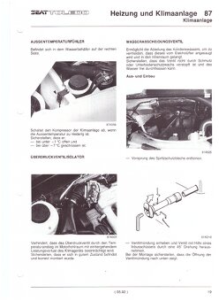 dielenská príručka SEAT TOLEDO 1991 -, 3. zväzok - 8