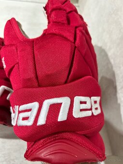 ✅ TOP RUKAVICE BAUER VAPOR 1 X PRO LITE č. 14 - 36 CM - RED✅ - 8