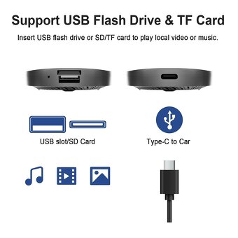 CarAiBOX Bezdrôtový Zrkadlo Android 13.0 CarPlay Ai Box - 8
