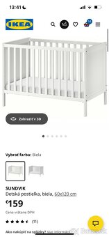 Detská postielka sundvik ikea - 8