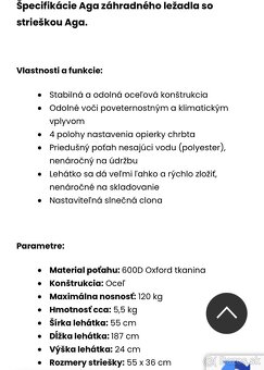 Záhradné ležadlo - 8