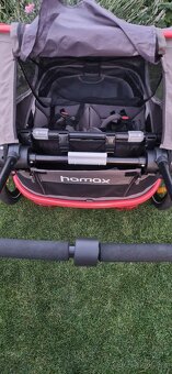 Hamax Outback cyklovozík pre 2 deti TOP stav, komplet výbava - 8