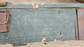 Vojenska drevena krabica bedňa 1. - 8