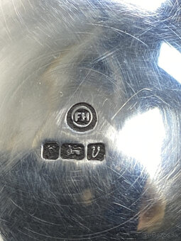 špacírka s kordom , striebro Silver sterling 100cm - 8