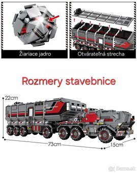 Technická stavebnica Sci-fi Transportér - (3712 dielov) - 8