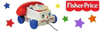Telefón TOY STORY  Fisher Price retro telephone hračka - 8
