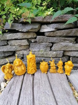 Sviečky zo včelieho vosku a ozdoby na stromček - 8