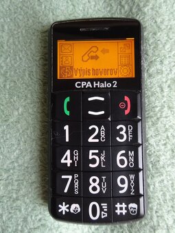 Predám seniorský mobil CPA HALO 2 s nabíjačkou - 8