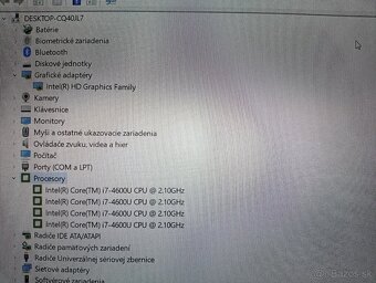 predám ntb Toshiba tecra Z50 / Intel core i7 / 8gb ram / ssd - 8