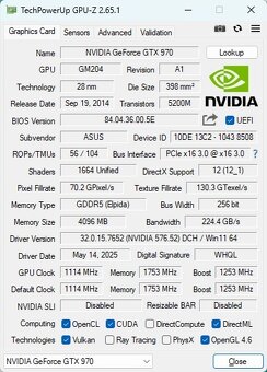 ASUS STRIX GTX 970 DirectCU II OC 4GB - 8