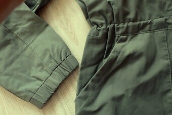 Zelená predĺžená bundička, v.M/L, 152 - 8