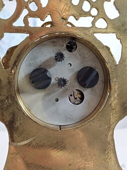 Staršie stolove - krbove mechanicke hodiny & budik - 8