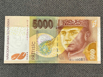 Slovenské bankovky 5000 SK - 8