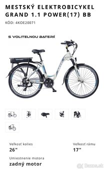 Elektrobicykel MTF Grand 1.1 - 8