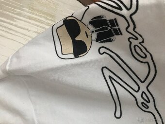 NOVÉ KARL LAGERFELD gliter damske tricko L - 8