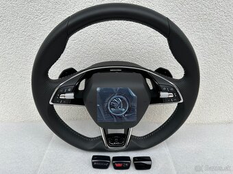 Volant zkoseny DSG VRS airbag skoda octavia IV vyhrievany - 8