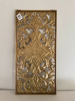 obraz - kovova zlata mandala 80x40cm -50% - 8