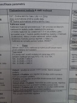 Termostat,podlahové kúrenie Fenix TFT,plynovy kotol, - 8