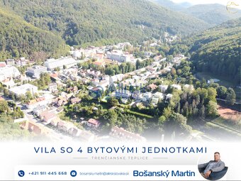 VILA so 4 bytovými jednitkami v kúpeľnom meste Trenčianske T - 8