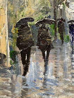 Olejomaľba Pasquale Vuotto (1958) – Prvý sneh v Paríži - 8