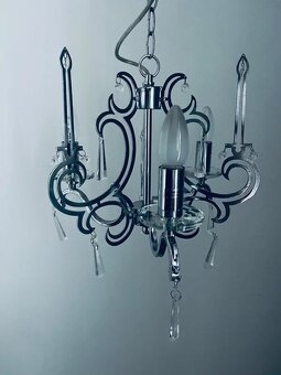 💡 Moderný Chrómový Luster s Akrylovými Kryštálmi 💥 - 8