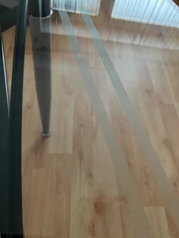 Veľký sklenený jedálenský stôl - 8