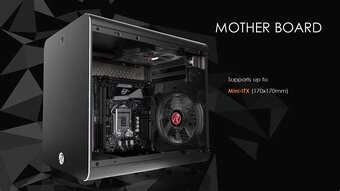 Skrinka/case mini ITX Rajintek Metis Plus black - 8