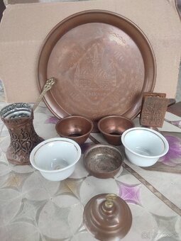 Medený set na kávu 40€ - 8