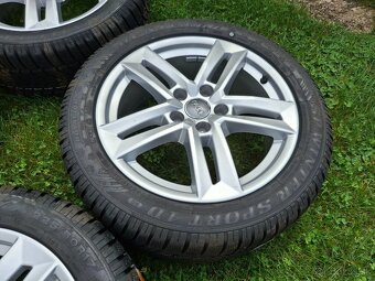 17" ALU orig AUDI 5x112 + zimné 225/50 r17 Dunlop NOVÁ SADA - 8