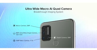 Úplne nový, nepoužívaný DualSIM 4G LTE smartfón UMIDIGI A7 - 8