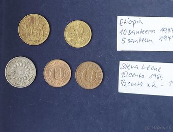 Zbierka mincí - rôzne svet mince - Afrika, Ázia,EU a Ostrovy - 8