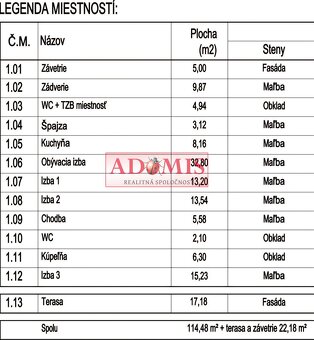 Predáme 4izbový bungalov 131m2 Cestice,ČOV,teraska,obecná vo - 8