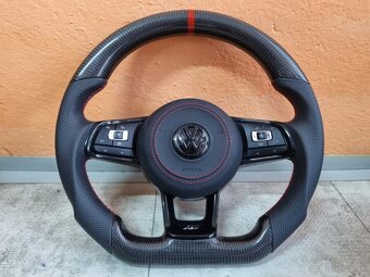 VOLANT VOLKSWAGEN R RLINE GTD GTI - KOZA / KARBÓN - 8