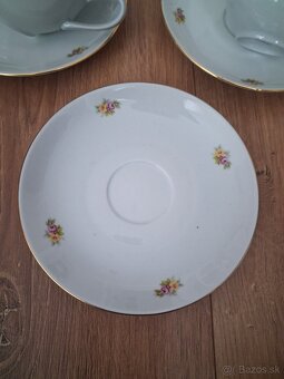 Porcelánová kávová sada - šálky + podšálky - 8