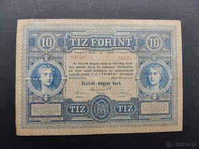 Bankovky 5,10 Gulden 1880,1881 - 8