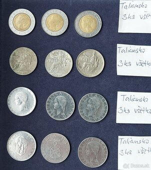 Zbierka mincí - Maroko,Taliansko, České mince, dvojeurovky - 8