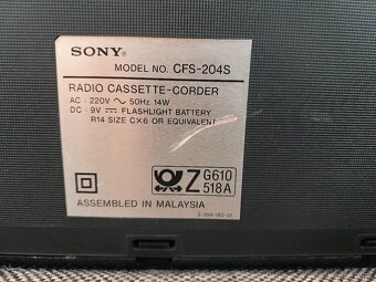 Vintage Sony rádiomagnetofón - 8