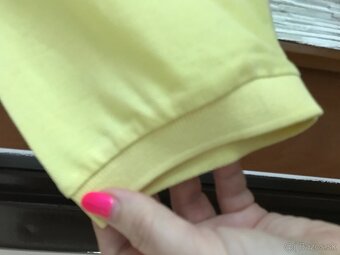 EMPORIO ARMANI žlté pánske tricko L/XL - 8