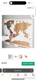 Stieracia mapa sveta Mapa World Scratch Map Stieracia, 88x52 - 8
