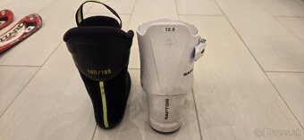 Detské lyže 90 cm + lyžiarky 18 - 18,5 cm - 8