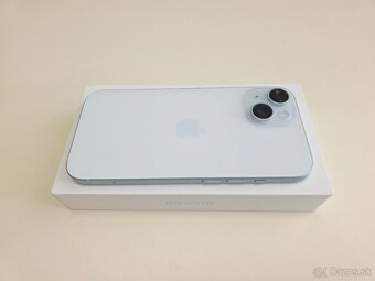 APPLE IPHONE 15 128GB,BLUE ,BATERKA 100%.ZÁRUKA - 8
