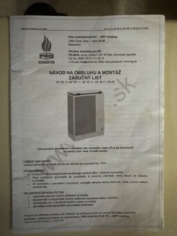 Plynové kachle, gamatky - FÉG Euro GF25 11 P Beige - 8
